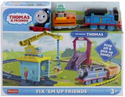 Mattel Set de joaca Thomas, Locomotiva cu circuit si macara