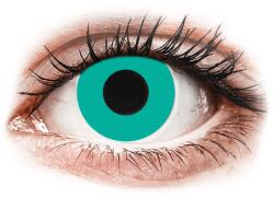 Gelflex CRAZY LENS - Solid Turquoise - dioptriával napi lencsék (2 db lencse) - alensa