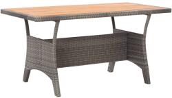 vidaXL Masă de grădină, gri, 120x70x66 cm, lemn masiv de acacia (316586)