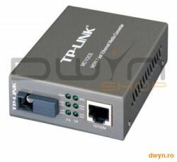 TP-LINK Convertor RJ45 10/100M la fibra SC single-mode 100M, Full-duplex, Tx: 1310nm, Rx: 1550nm, pana la 20Km (MC112CS)