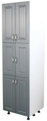 Spectral Mobila Soldat 60 cu 6 usi Zebra MDF gri dungi