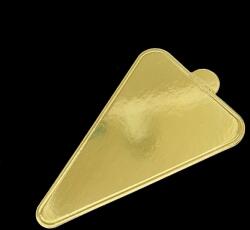  12 darabos mini desszert alátét arany színben - Háromszög