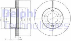 DELPHI Disc frana DELPHI BG4328 (BG4328) - automobilus
