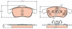 TRW set placute frana, frana disc TRW GDB2111 (GDB2111) - automobilus