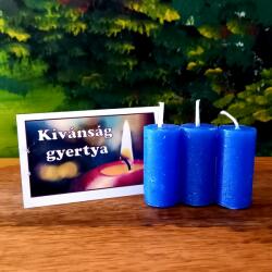  Kívánság gyertya-sötétkék