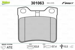 VALEO set placute frana, frana disc VALEO ESSENTIAL 301063 (301063)