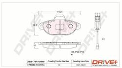 Dr! ve+ set placute frana, frana disc Dr! ve+ DP1010.10. 0974 (DP1010.10.0974)