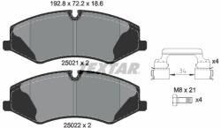 TEXTAR set placute frana, frana disc TEXTAR Q+ 2502101 (2502101)