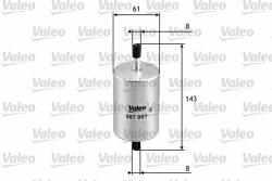 VALEO filtru combustibil VALEO 587001 - automobilus