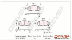 Dr! ve+ set placute frana, frana disc Dr! ve+ DP1010.10. 0015