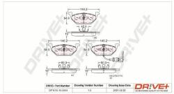 Dr! ve+ set placute frana, frana disc Dr! ve+ DP1010.10. 0804 - automobilus