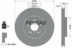 TEXTAR Disc frana TEXTAR PRO+ 92119805 (92119805)
