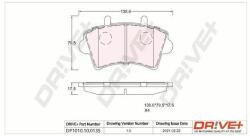 Dr! ve+ set placute frana, frana disc Dr! ve+ DP1010.10. 0135 (DP1010.10.0135)