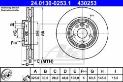ATE Disc frana ATE 24.0130-0253.1 (24.0130-0253.1)