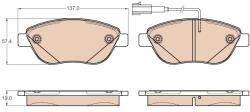 TRW set placute frana, frana disc TRW GDB2001 (GDB2001) - automobilus