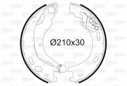 VALEO Set saboti frana, frana de mana VALEO 564200 - automobilus