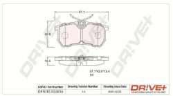 Dr! ve+ set placute frana, frana disc Dr! ve+ DP1010.10. 0816 - automobilus