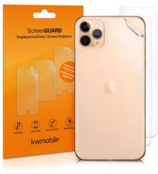 kwmobile Set 3 Folii de protectie pentru Apple iPhone 11 Pro Max, Kwmobile, Spate, Transparenta, 49791.5 (49791.5)