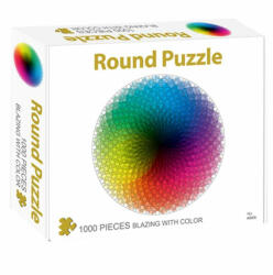 Puzzle carton, in cutie, Roata culorilor, 1000 piese (31998) - pretzmic