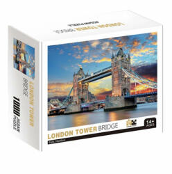 Puzzle carton, in cutie, Tower bridge, 1000 piese (32001) - pretzmic