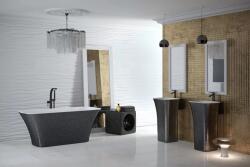 Besco Cada de baie freestanding dreptunghiulara, Glam, Besco Assos WMD-160-AG WMD-160-AG (WMD-160-AG)