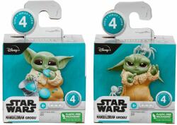 Star Wars Set 2 figurine Baby Yoda, Star Wars, Mandalorian Grogu, Bounty Collection F5861 F5857