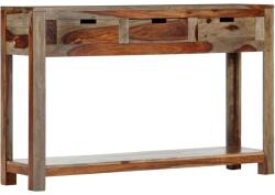vidaXL Masă consolă cu 3 sertare, 120x30x75 cm, lemn masiv de sheesham (247753)