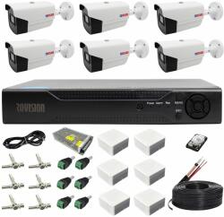 Rovision Sistem supraveghere 6 camere Rovision oem Hikvision 2MP Full HD, DVR Pentabrid 8 canale, full hd, accesorii si hard incluse (33151-) - rovision