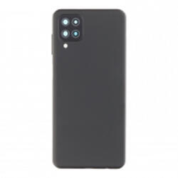 Samsung A125 Galaxy A12 USA verzió akkufedél (hátlap) kamera lencsével, fekete (gyári)