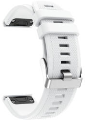 Curea din SILICON Garmin Fenix 5/6/6 Pro alb
