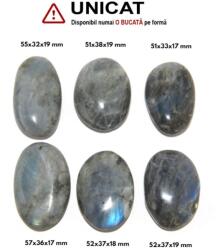 Palm Stone Labradorit Natural - 51-57 x 33-38 x 17-19 mm - (XXL) - 1 Buc