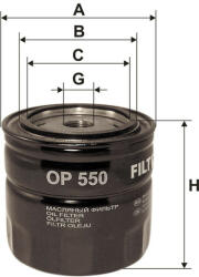 FILTRON OP550 olajszűrő