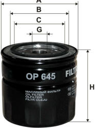 FILTRON OP645 olajszűrő