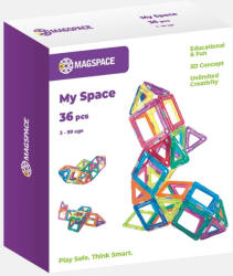 Magspace Set magnetic 36 pcs Magspace - My Space Jucarii de constructii magnetice