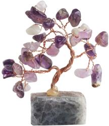 Copacei decorativi Ametist, cristalul divinitatii si iubirii, suport piatra semipretioasa, 8 cm