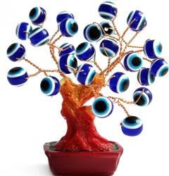  Copacel ochi magic norocos albastru, popular numit ochiul lui horus, 8 cm