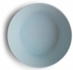  Mushie Round Dinnerware Bowl tál Powder Blue 2 db