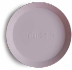  Mushie Round Dinnerware Plates tányér Soft Lilac