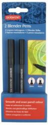 Derwent Marker pentru amestec si estompare, 2 buc/set, varf tip glont, 2 si 4 mm, blister, negru Derwent Professional 2302177 (2302177)