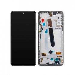 Xiaomi Mi 11i, Mi 11X, Mi 11X Pro, Poco F3 LCD Kijelző+Érintőüveg+Előlap Keret, Fekete, Black (560003K11A00) Service Pack