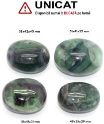 Palm Stone Fluorit Curcubeu Natural - 49-58 x 35-42 x 29-40 mm - ( XXL )