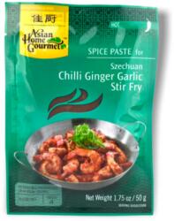 Asian Home Gourmet Szecsuáni Chilis-Gyömbéres-Fokhagymás Fűszer Paszta, 50gr (Asian Home Gourmet) (8886390203083  05/08/2026 (24db) 02/01/2027 (12db))