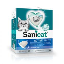 Sanicat Active White 6 L nisip de bentonita pentru litiera pisicilor