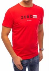  Dstreet Férfi póló ZERO piros színnel nyomtatva rx4742 L