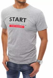 Dstreet Férfi póló START szürke mintával rx4738 XL