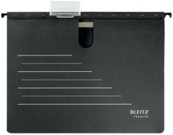 Leitz Dosar suspendabil Leitz Alpha Recycle, carton reciclat, A4, cu sina, negru (SL200095)
