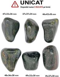Palm Stone Jad Lemurian - Jad Negru Natural - 37-49 x 32-42 x 18-30 mm - (XL) - 1 Buc