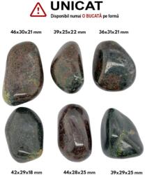 Palm Stone Jad Lemurian - Jad Negru Natural - 36-46 x 25-30 x 18-25 mm - (XL) - 1 Buc