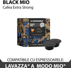 La Capsuleria Cafea Black Mio, 16 capsule compatibile Lavazza a Modo Mio , La Capsuleria (CA01)
