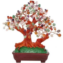  Copac pietre semipretioase mixte XXL, copacei feng shui decorativi cristale, in ghiveci 24-26 cm Figurina